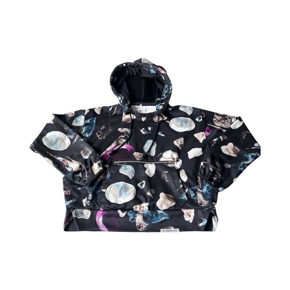 Nike Dri-Fit Fly Gemstone Pullover Basketball Hoodie Women's XS Zip Pouch